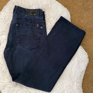 Buffalo David Bitton six-x straight fit faded black jeans for men W32 L30